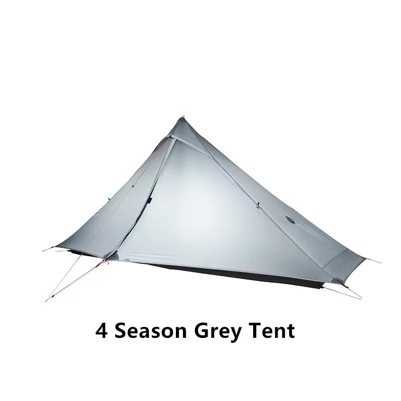 Lanshan 1 Pro Tent Outdoor 1 Person Ultralight Camping Tent 3 Season Professional 20D Silnylon Rodless Tent
