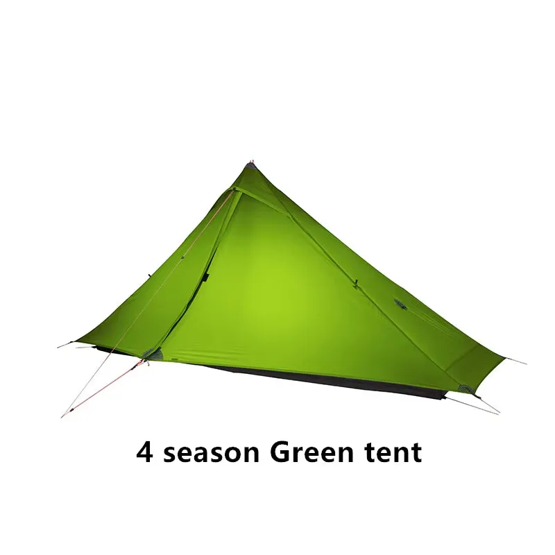 Lanshan 1 Pro Tent Outdoor 1 Person Ultralight Camping Tent 3 Season Professional 20D Silnylon Rodless Tent