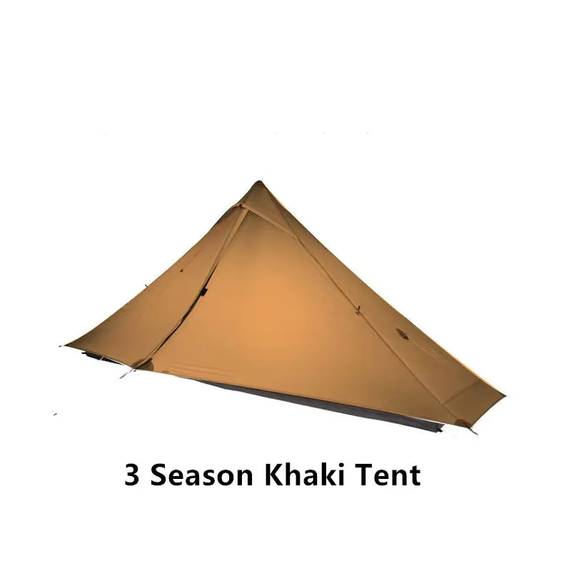 Lanshan 1 Pro Tent Outdoor 1 Person Ultralight Camping Tent 3 Season Professional 20D Silnylon Rodless Tent