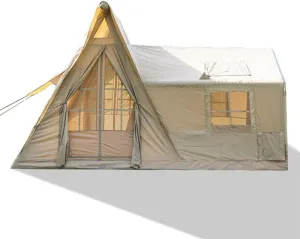 Large Camping Cabin Inflatable Outdoor shelter Outdoor Inflatable Tent Outdoor Luxury Camping Rainproof Sunscreen Multi-Sided Ventilation