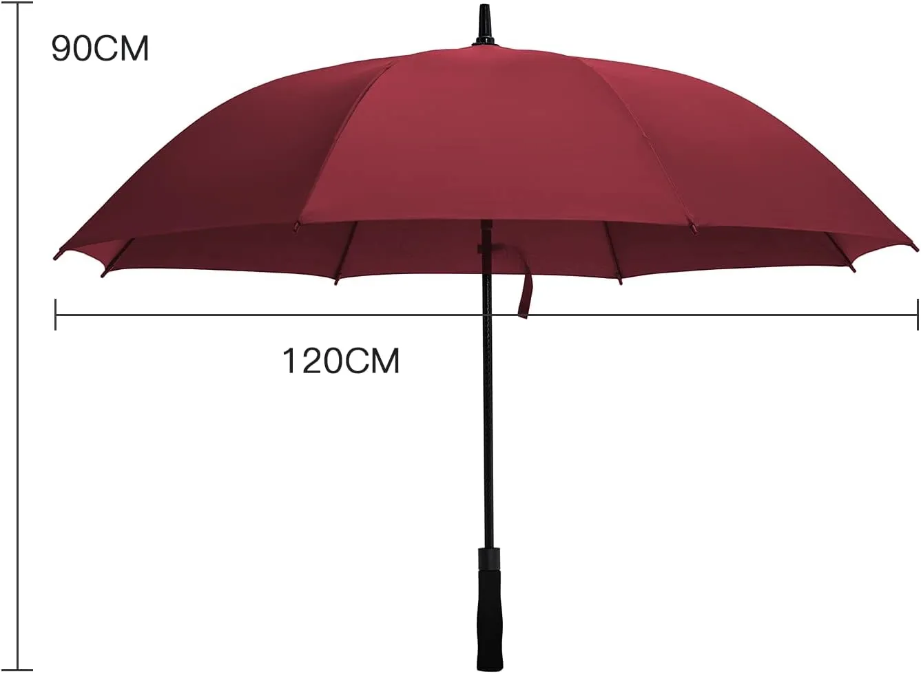 Large Golf Umbrella Windproof 48/54 Inch Windproof Automatic Open Automatic Open Vented Oversized Umbrella for Rain and Wind for Men and Women
