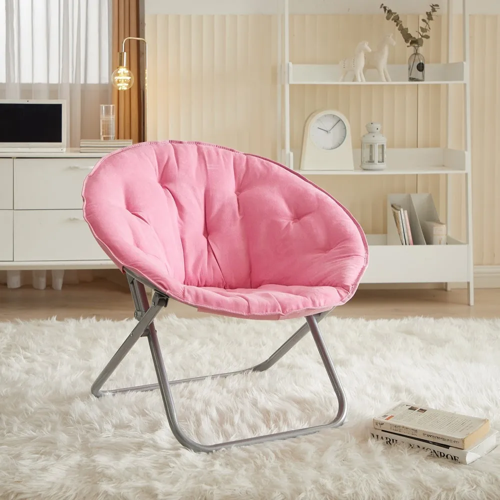 Large Super Soft Microsuede 30" Chair, White