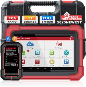 Launch Scan Tool X431 CRP919MAX Wireless Bidirectional Tool,All System Diagnosis Scanner,31  Service Functions,Code Assist,ECU Coding,FCA AutoAuth,V.A.G Guided,2 Years Free Update (Use in US & CAN)