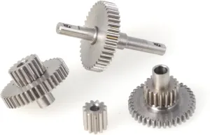 LCX Racing 1/18th RC Crawler Car Stainless Steel Transmission Gearbox Gears Set for TRX4M, Upgrades Parts Accessories (16.6:1)