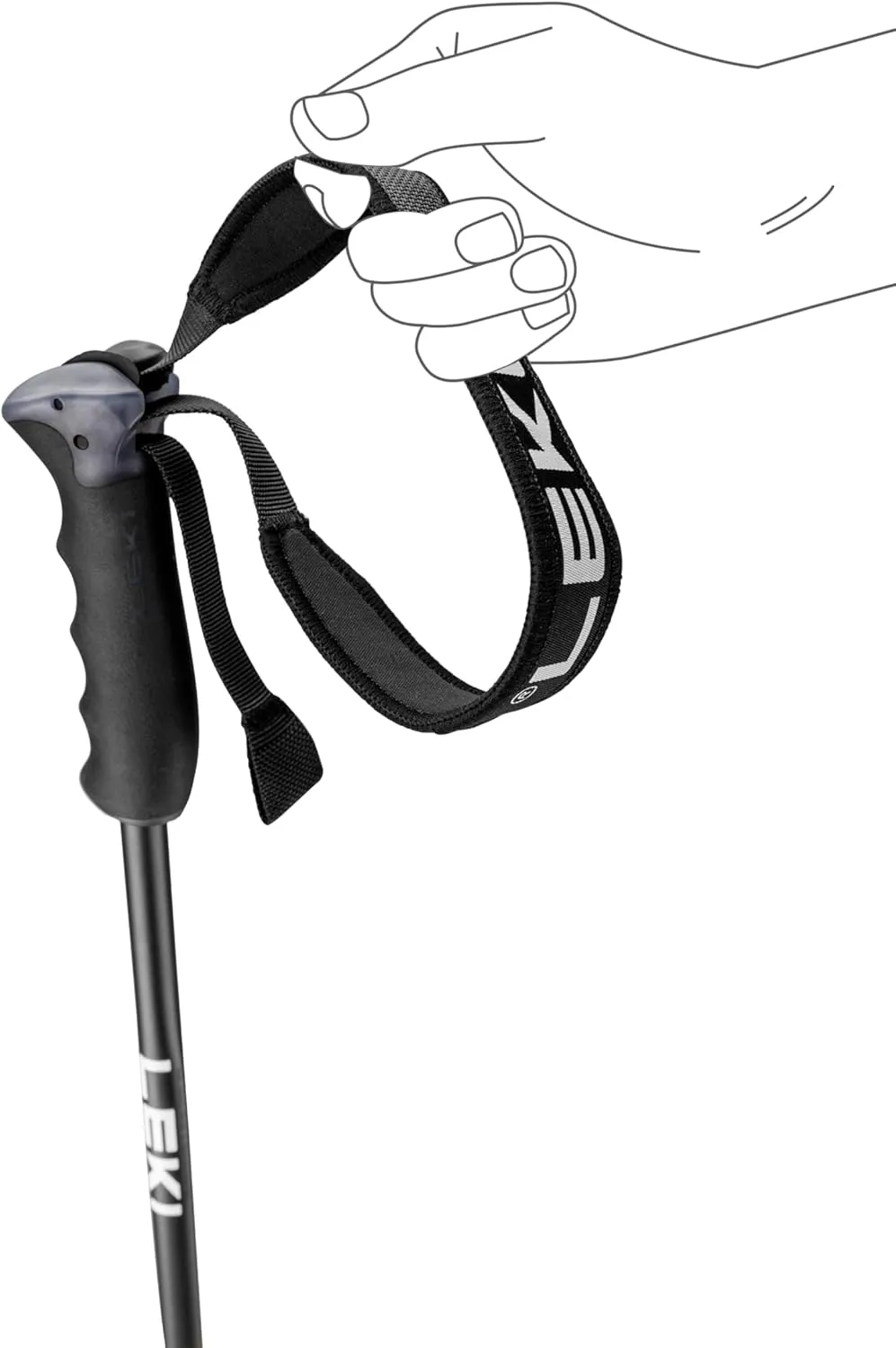 LEKI Neolite Airfoil Lightweight Aluminum Ski Poles for Alpine Skiing