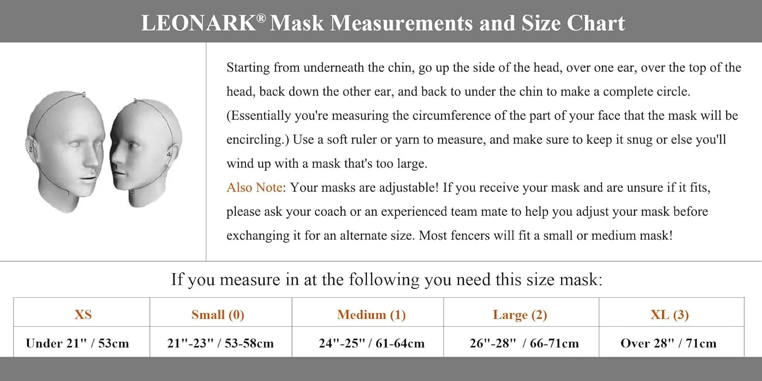 LEONARK Fencing Epee Mask Hema Helmet CE 350N Certified National Grade Masque - Fencing Protective Gear
