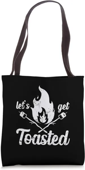 Let's Get Toasted Camping Under Stars Tote Bag