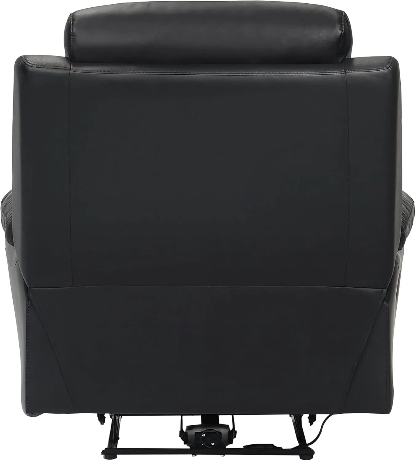 Lexicon Recliner Chair Living Room Leather Reclining Sofa Chair, Home Theater Seating, Wall Hugger Recliner, Power Recliner Sofa Chair for Living Room/Office/Apartment, Black