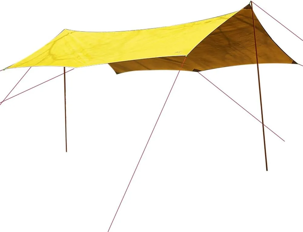 Lightweight Outdoor Skylight Sunshade and Rain-Proof Camping Canopy New Skylight Camping 3.5MX4M Silicon on one Side and Silver on The Other