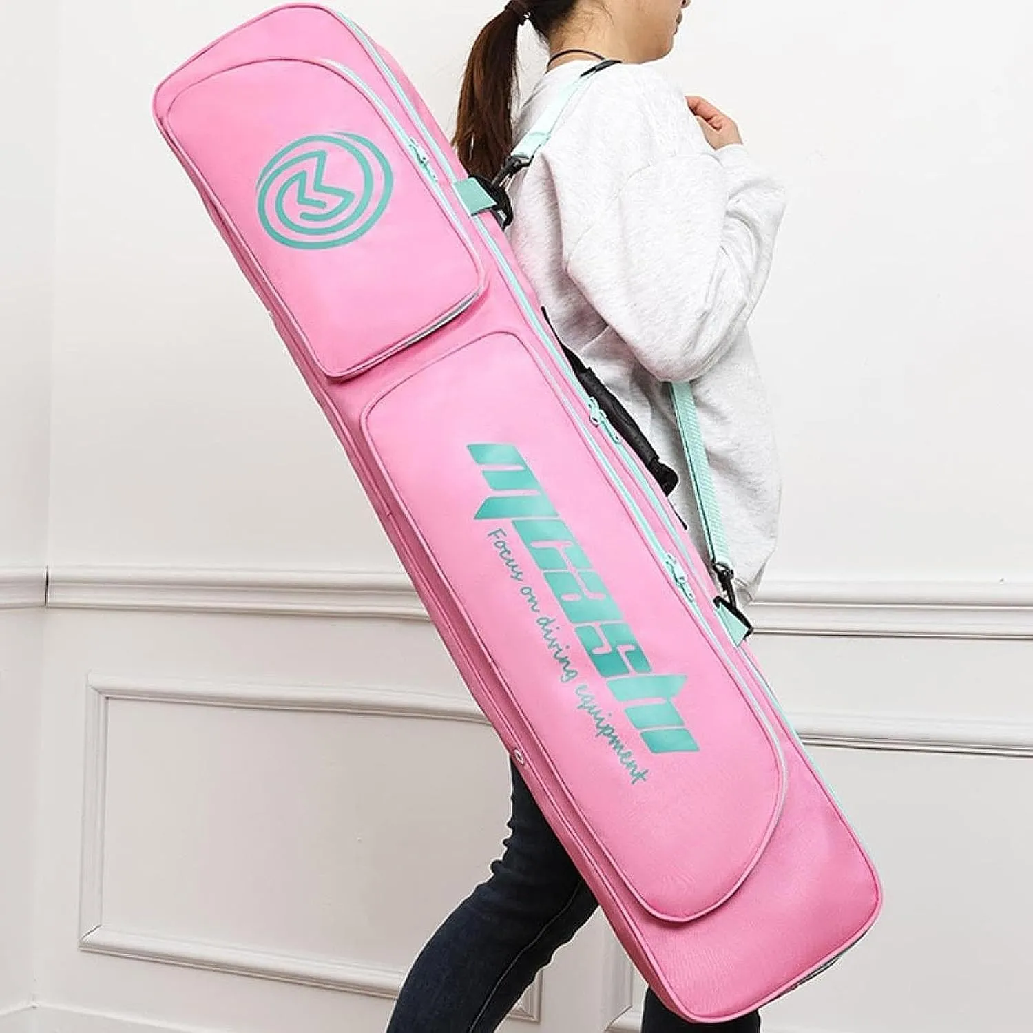 Long Fins Bag Handbag Adjustable Strap Can Store Diving suits Scuba Diving Gear Storage Flippers Bag for Swimming Snorkel
