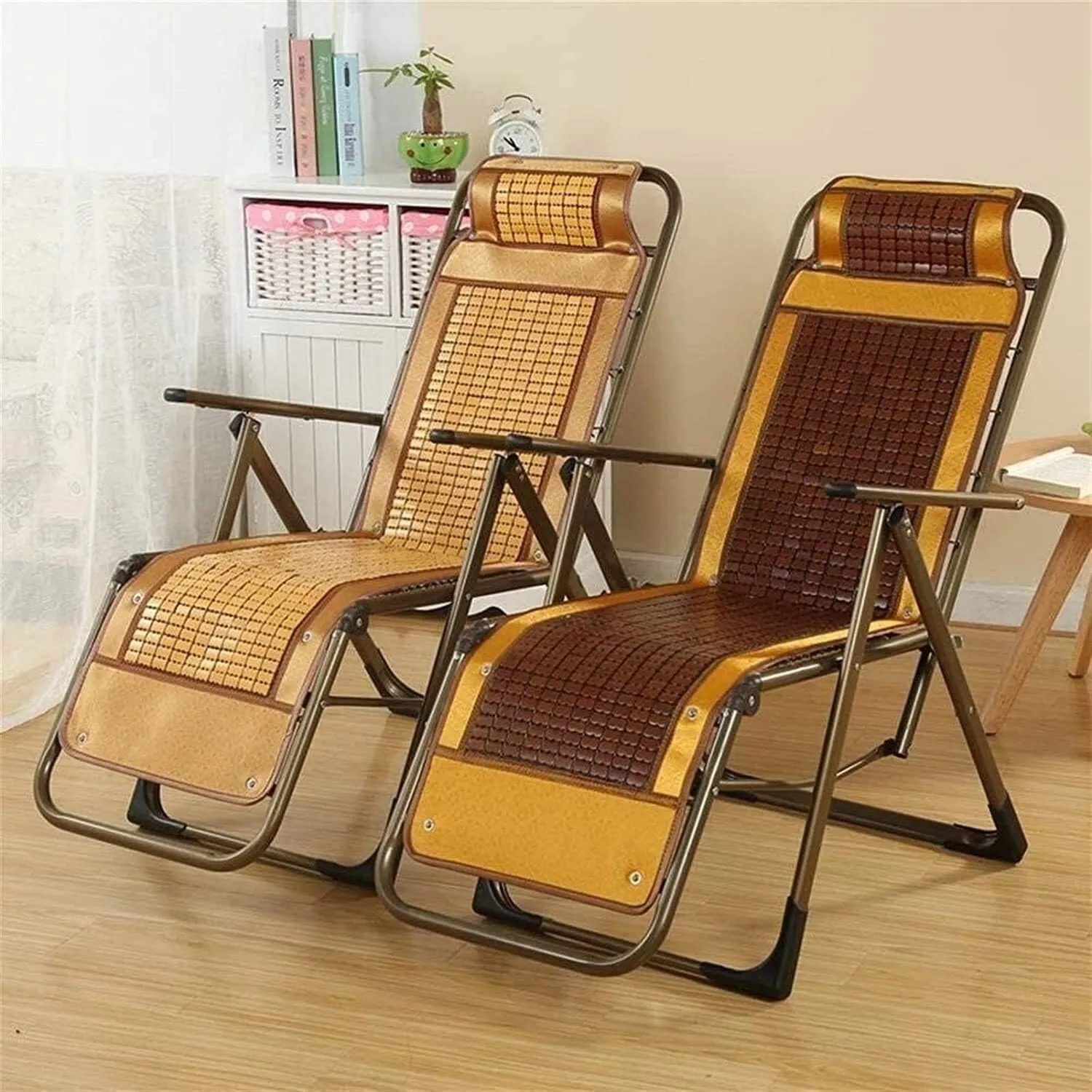 Lounge Chair Recliners Folding Recliner,Portable Recliner Folding Backrest Lunch Break Multifunctional Nap Chair Beach Home Chair Single Lazy Chair