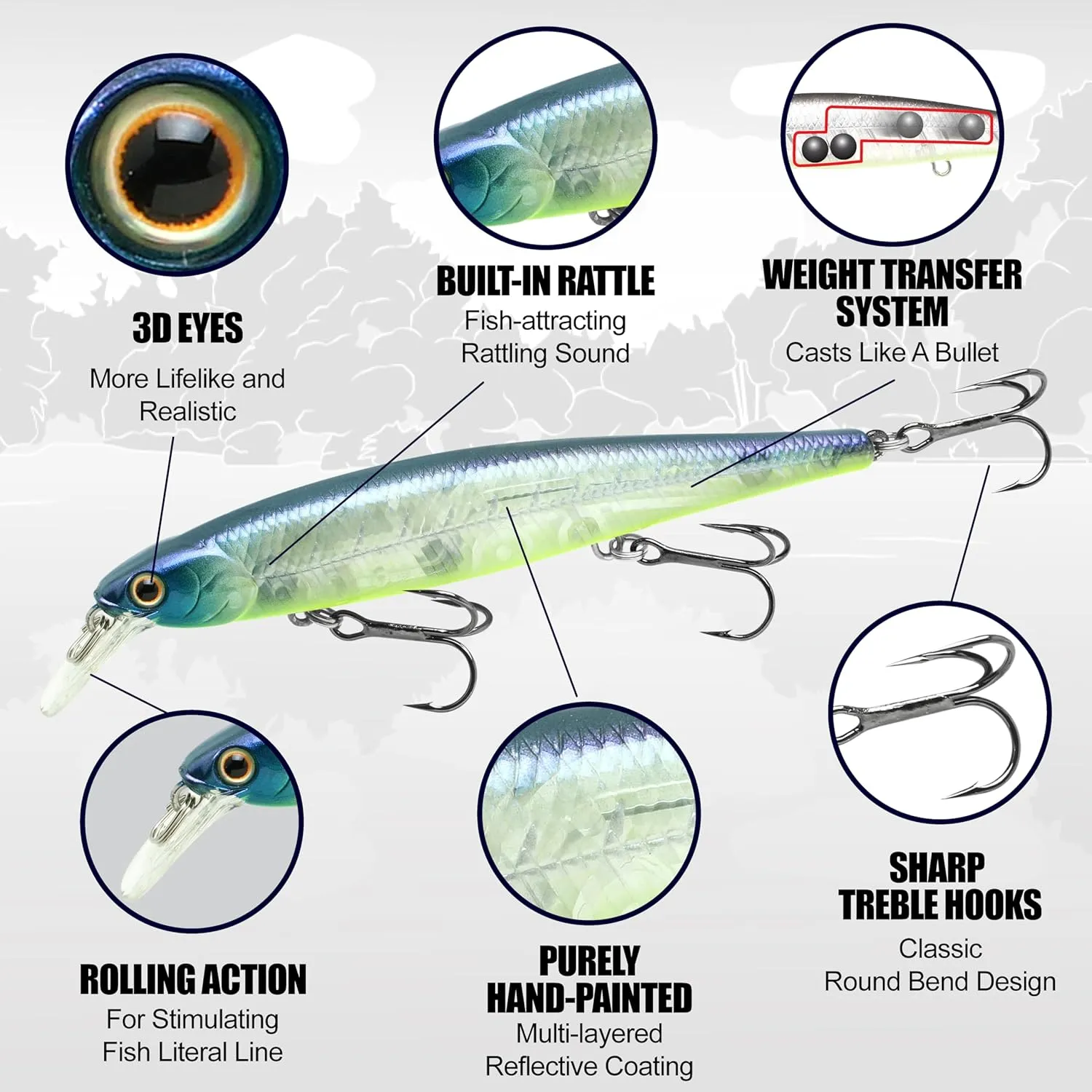 LUCKY CRAFT Slender Pointer 97MR, Freshwater Lake Bass Fishing Lure, Jerkbait, Smallmouth, Walleye, Suspending, Tournament Winning, Perfect Wobbling, Fishing Gear, Fishing Accessories, Fishing Tackle