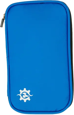 Lumiere & Co. Cycling Wallet Waterproof | Biking Wallet and Cycling Pouch for Jersey | Cycling Phone Wallet for Bicycle with Zipped Pockets (Blue, Medium)
