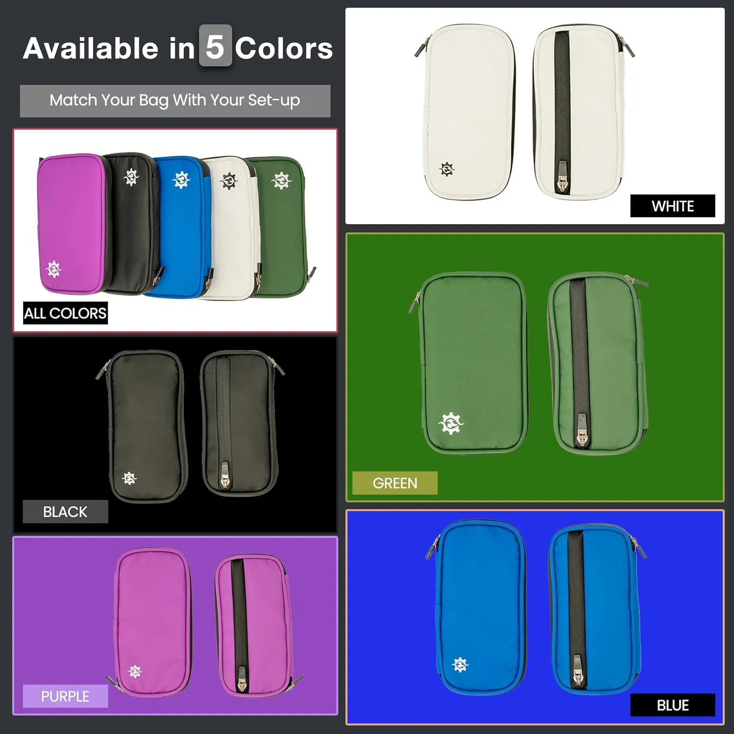 Lumiere & Co. Cycling Wallet Waterproof | Biking Wallet and Cycling Pouch for Jersey | Cycling Phone Wallet for Bicycle with Zipped Pockets (Green, Small)