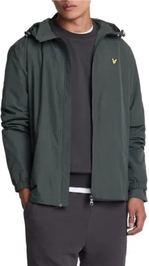 Lyle & Scott Men's Zip Through Hooded Jacket, Grey, M