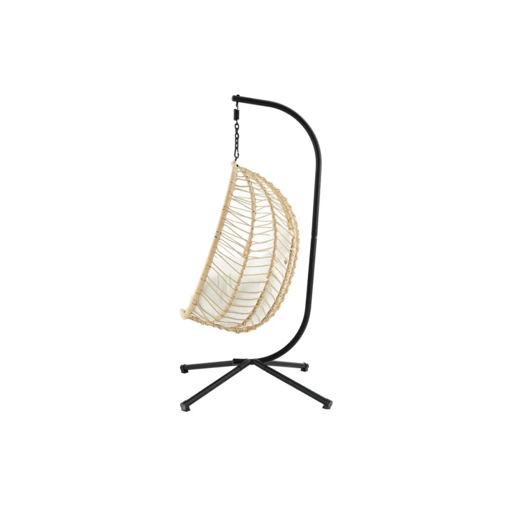 Mackenzie Outdoor Furniture Relaxing Lounge Egg Patio Chair - Beige