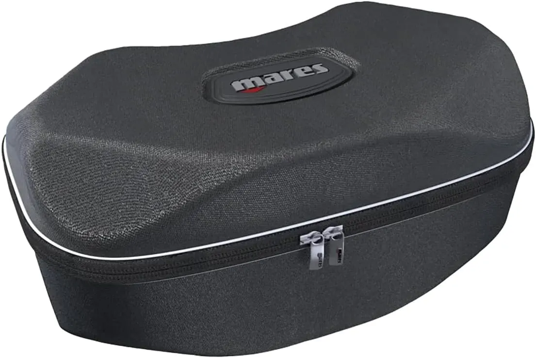 Mares Shell Oval Case - Soft Durable Protective Compact Scuba Diving Accessories Storage Bag w/Zip Closure