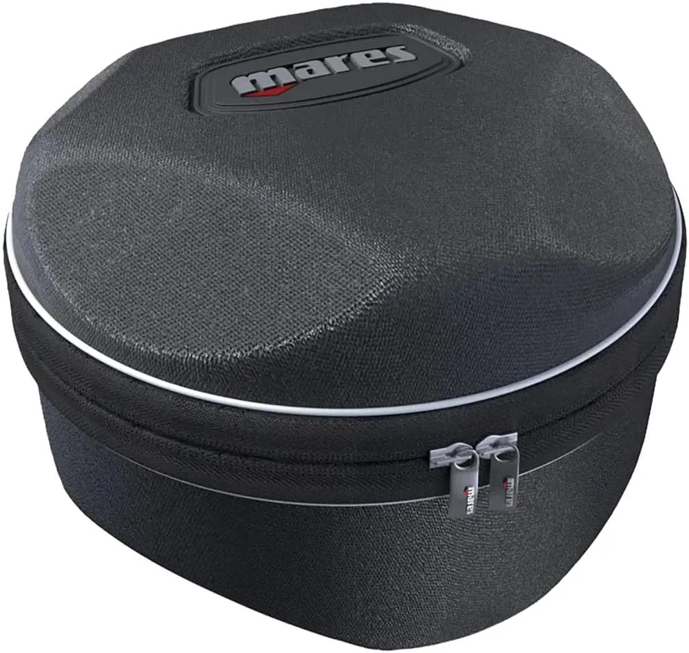 Mares Shell Round Case - Soft Durable Protective Compact Scuba Diving Computer Storage Bag Case w/Zip Closure