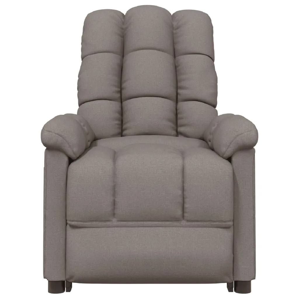 Massage Chair Taupe Fabric