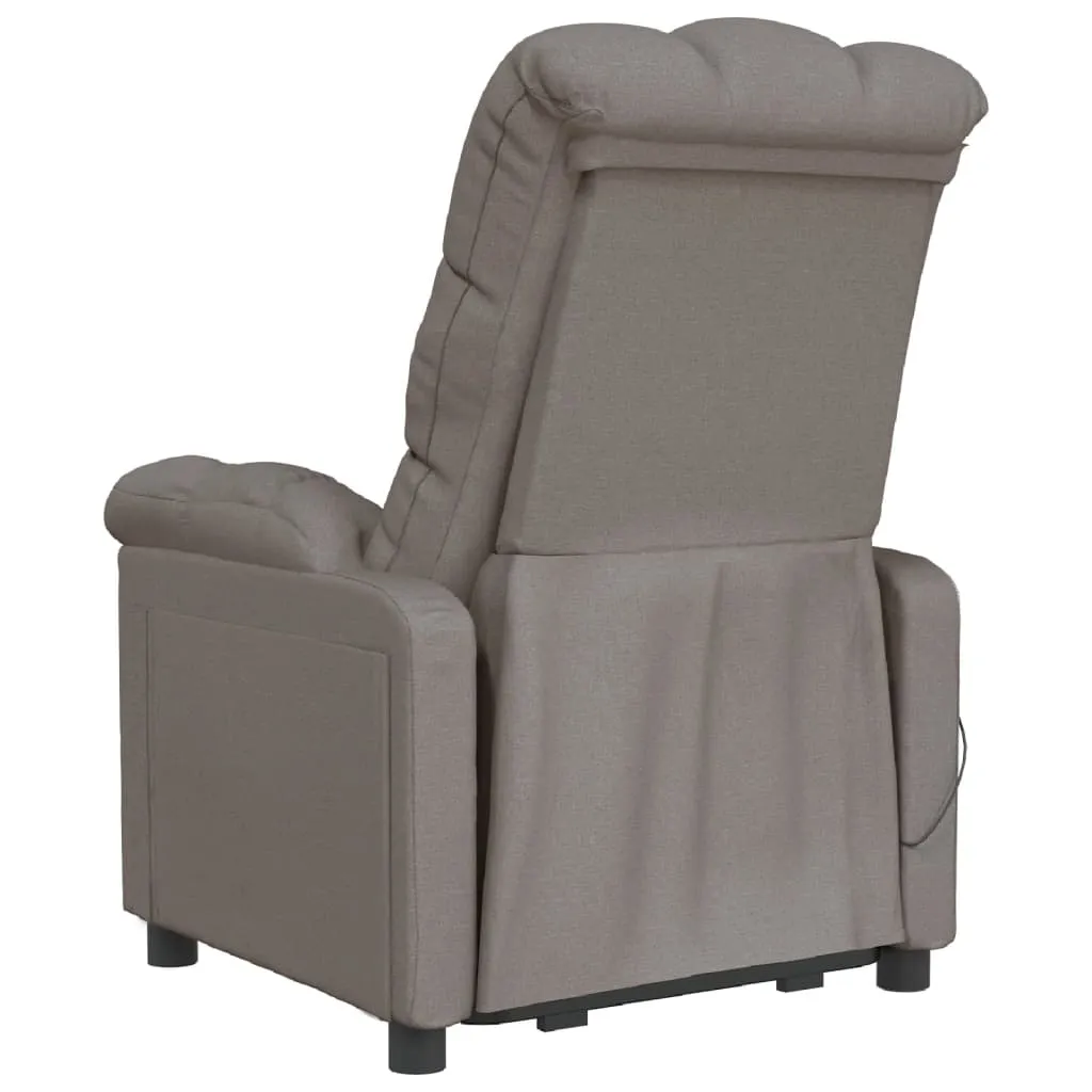 Massage Chair Taupe Fabric