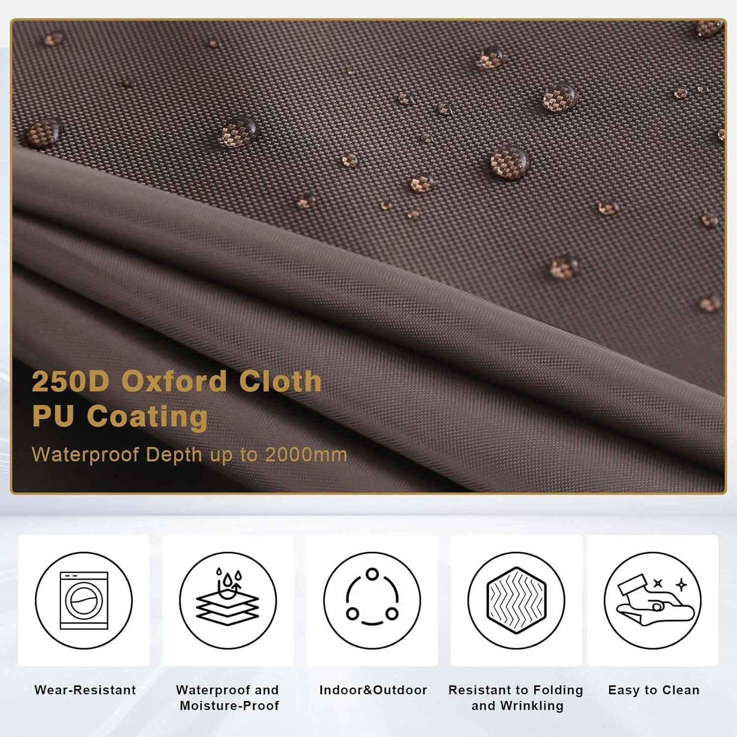 MASTERCANOPY Escape Shelter Side Panel with Window (10x10,Coffee)