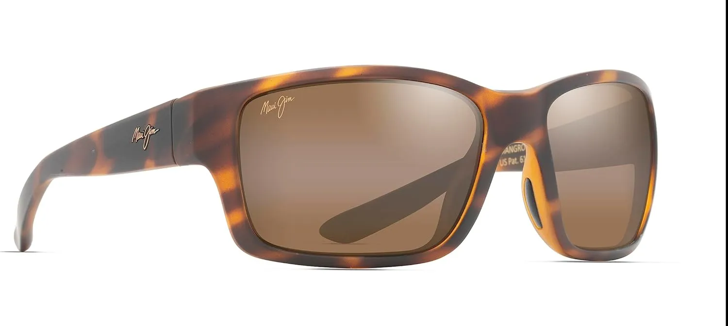 Maui Jim Men's Mangroves Polarized Wrap Sunglasses