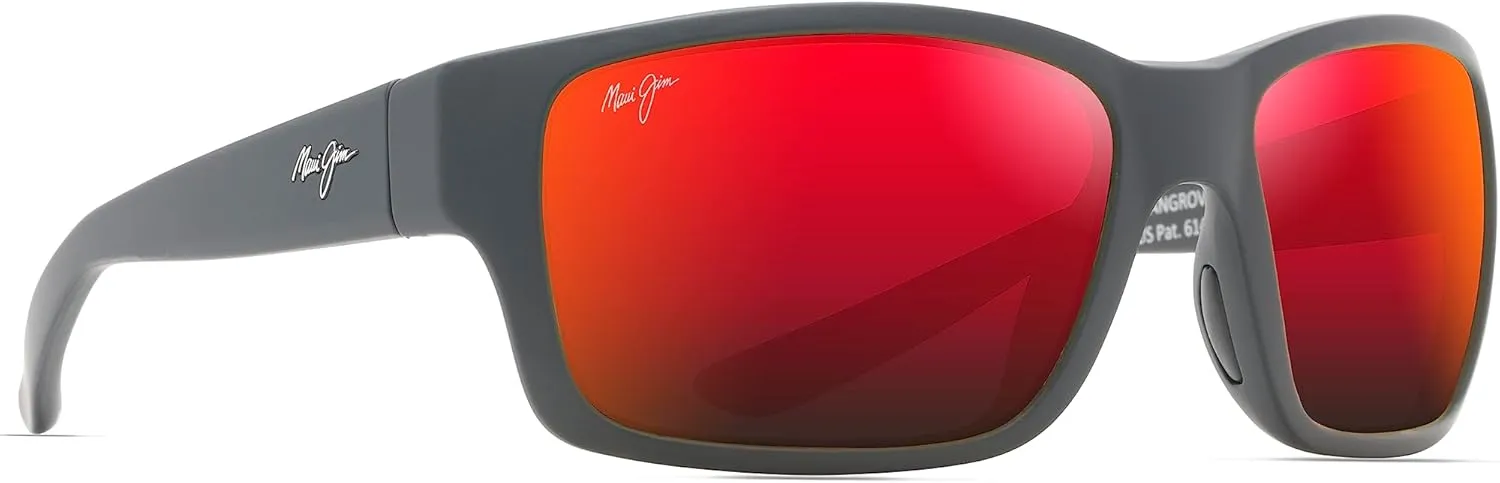 Maui Jim Men's Mangroves Polarized Wrap Sunglasses
