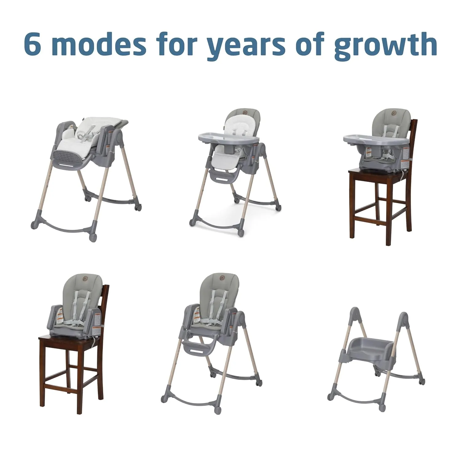 Maxi-Cosi Minla 6-in-1 Foldable High Chair in Classic Green