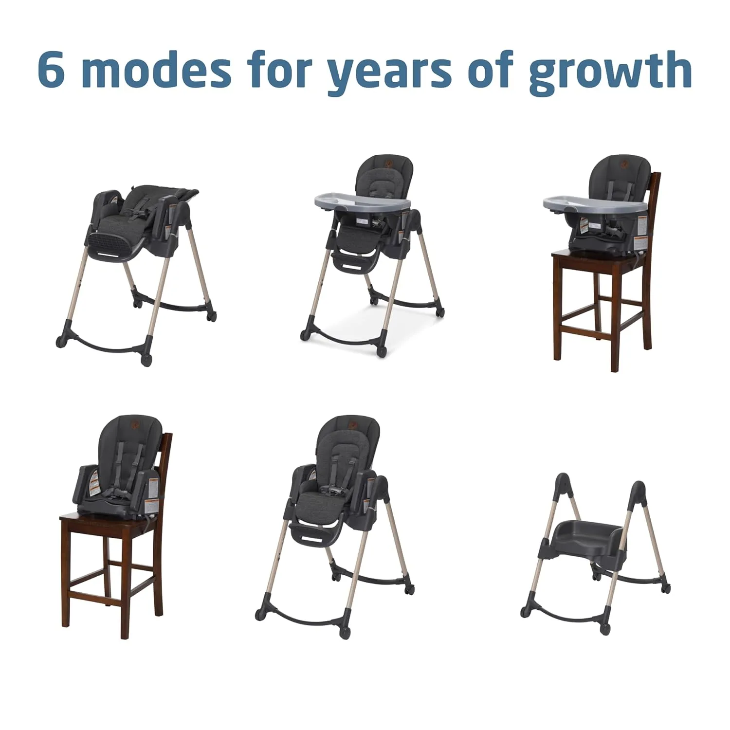 Maxi-Cosi Minla 6-in-1 High Chair in Classic Graphite