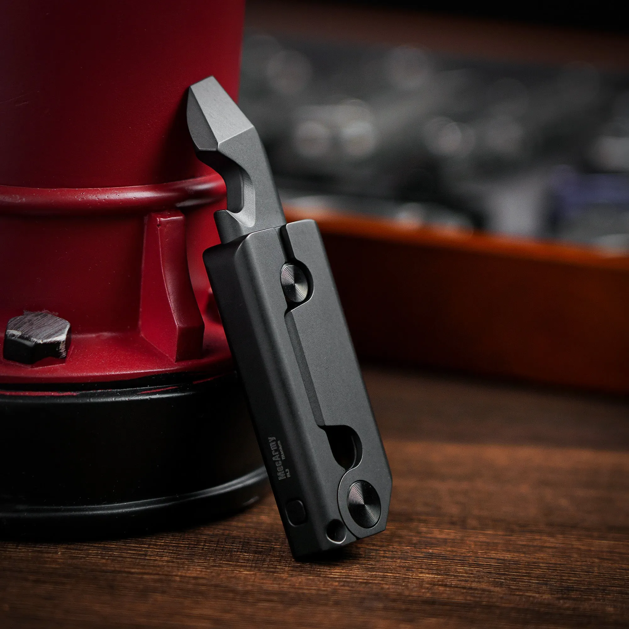 MecArmy RL3 Titanium EDC Pry Bar Bottle Opener