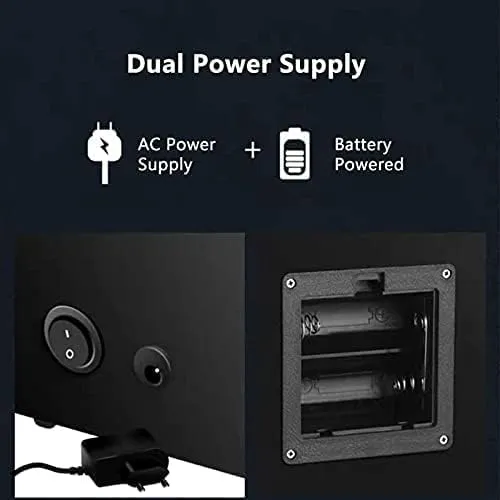 Mechanical Watch Shaker Automatic Watch Winder with LED Light Soft Flexible Watch Pillow AC Adapter and Battery Powered Quiet Motor 4 Rotation Modes (