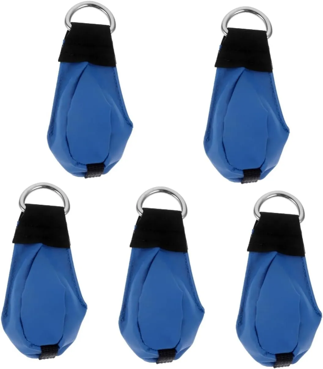 Mikikit 5pcs Portable Throw Bag for Climbing Professional Gear Mesh Material Throw Weight for Tree Climbing and Outdoor Adventures
