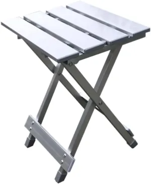 Mikikit Compact Portable Folding Aluminum Alloy Chair Ultralight Camp Stool for Outdoor Activities Fishing Camping Travel and Picnics Easy to Use Carry