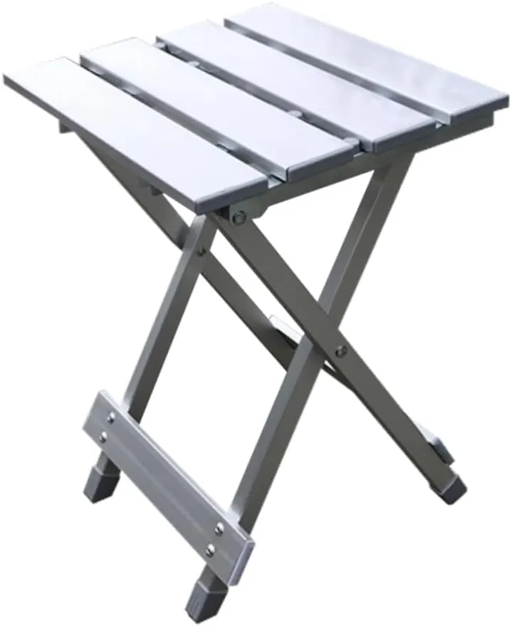 Mikikit Compact Portable Folding Aluminum Alloy Chair Ultralight Camp Stool for Outdoor Activities Fishing Camping Travel and Picnics Easy to Use Carry