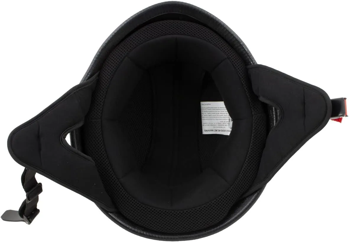 Milwaukee Helmets MPH9740DOT Motorrad DOT German Style Matte Black Half Face Motorcycle Bikers Helmet - X-Large