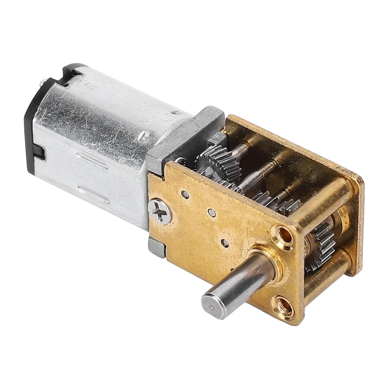 Mini DC Gear Motor 1218GE-N20, 3-6V Brush Motor with Reducer, 16-70 RPM, Metal Gearbox (DC3V 16RPM Other)