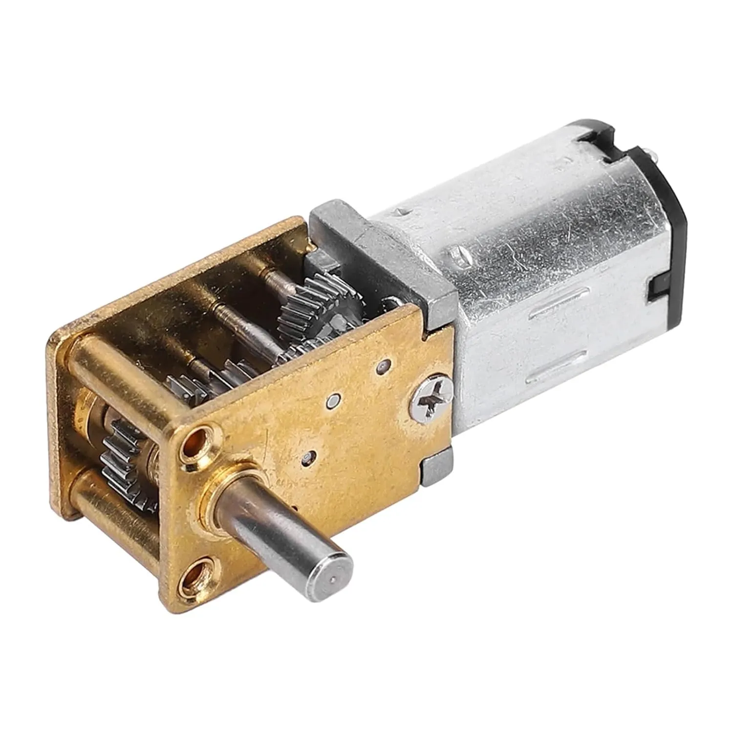 Mini DC Gear Motor 1218GE-N20, 3-6V Brush Motor with Reducer, 16-70 RPM, Metal Gearbox (DC3V 16RPM Other)