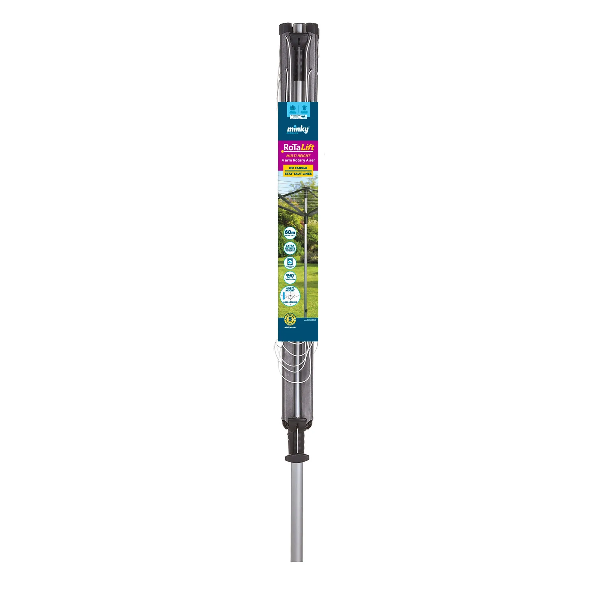 Minky RoTaLift 60m 4 Arm Rotary Airer