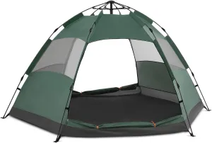 MoNiBloom 1-2 Person Camping Tent Dome Tents Family Camping Portable Instant Tent Easy Setup Automatic Tent Waterproof Windproof for Camping Hiking Mountaineering with Carry Bag, Olive Green