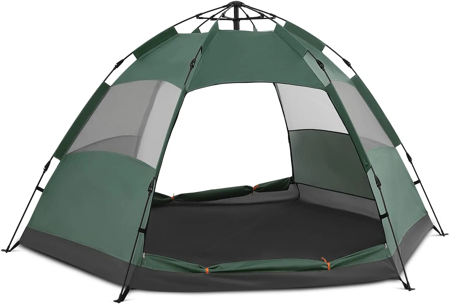MoNiBloom 1-2 Person Camping Tent Dome Tents Family Camping Portable Instant Tent Easy Setup Automatic Tent Waterproof Windproof for Camping Hiking Mountaineering with Carry Bag, Olive Green