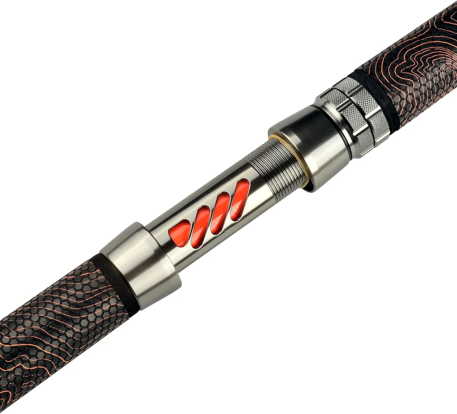 Monster Catfish Rod, 1 Piece 7’ Glow in The Dark Catfishing Casting Rods Durable S-Glass and Carbon Graphite Catfish Fishing Pole Super Grip with EVA Foam Medium Heavy