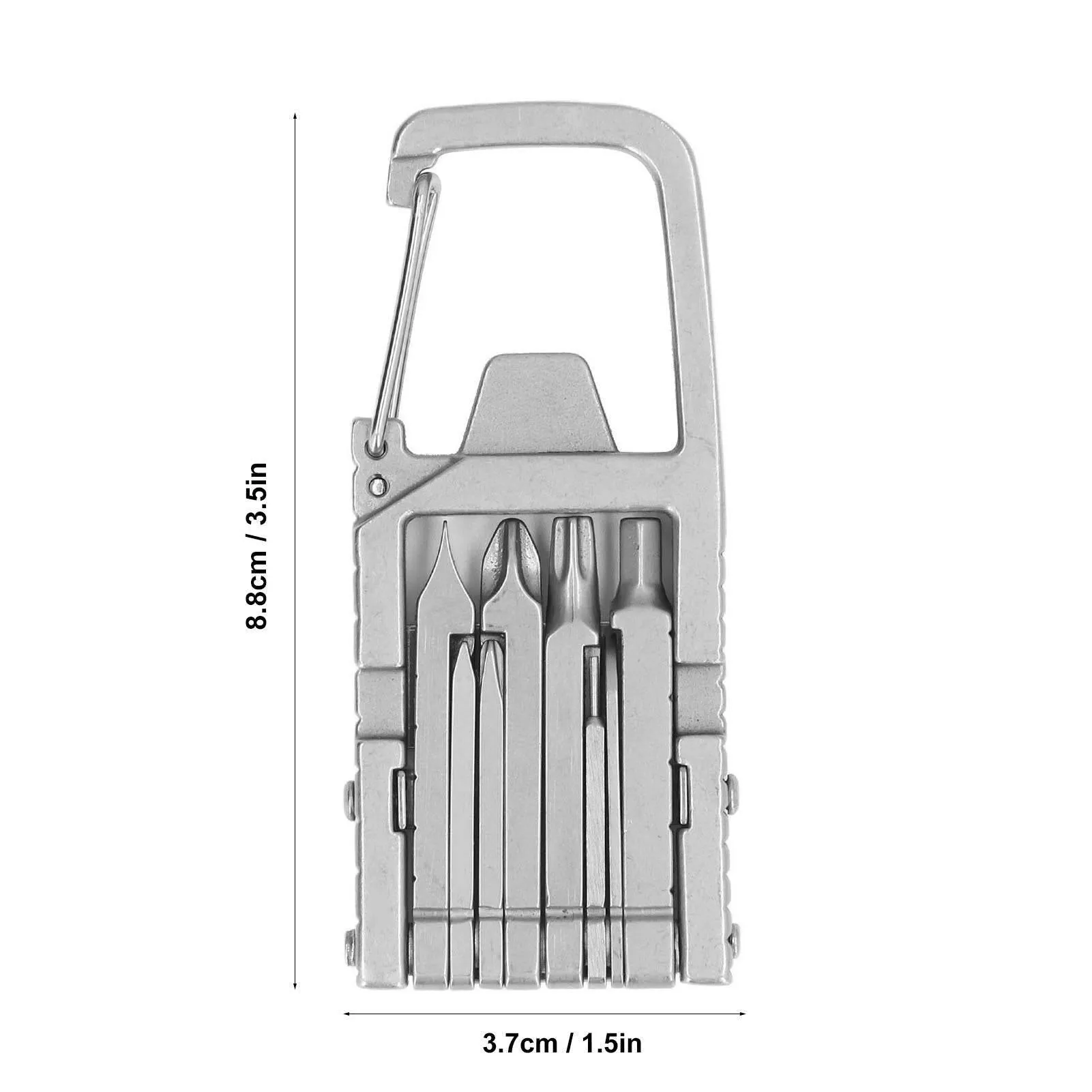 Multi-Tool Keychain - 12-in-1 Portable Screwdriver