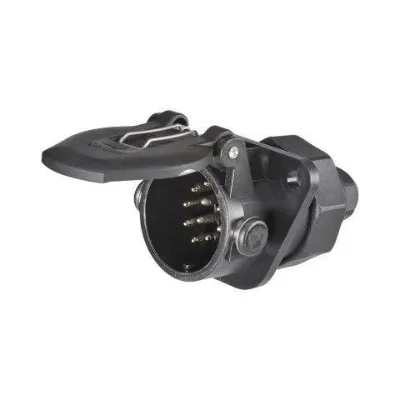 Narva Euro Round Plastic Trailer Socket  24V 15 Pin Heavy-Duty