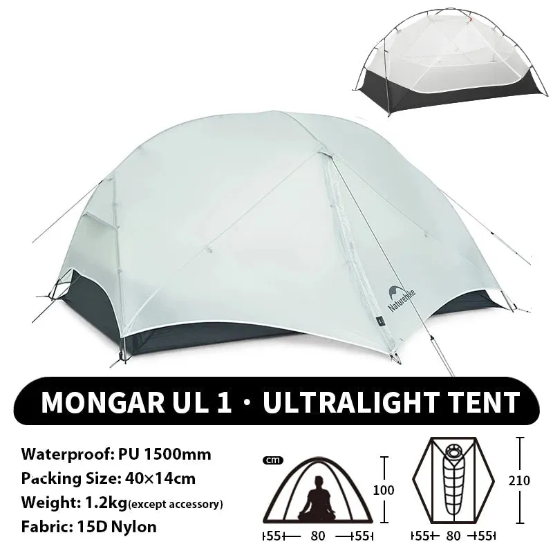 NATUREHIKE Mongar 2 Ultralight Waterproof 2-Person Backpacking Tent for Hiking & Camping