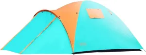 NIEH Outdoor Camping Tents, Light Green Double-Layer Spacious Family Tent for 2-4 People, Portable, Water-Resistant