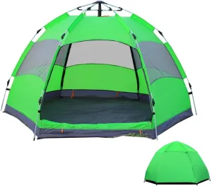 NIEH Outdoor Lightweight Waterproof Tent for 5-8 Man, Portable Pop-Up Beach Tent Quick Set up for Hiking Camping Outdoor Instant 4 Season Sun Shelter