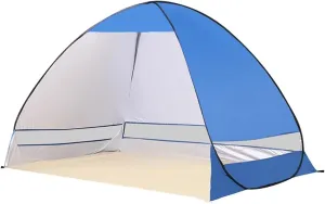 NIEH Pop Up Beach Tent, Quick Instant Automatic Portable Anti UV Sun Shelter Tents Fit 2Persons for Outdoor Camping, Park Picnic,Fishing, Baby Beach Tent