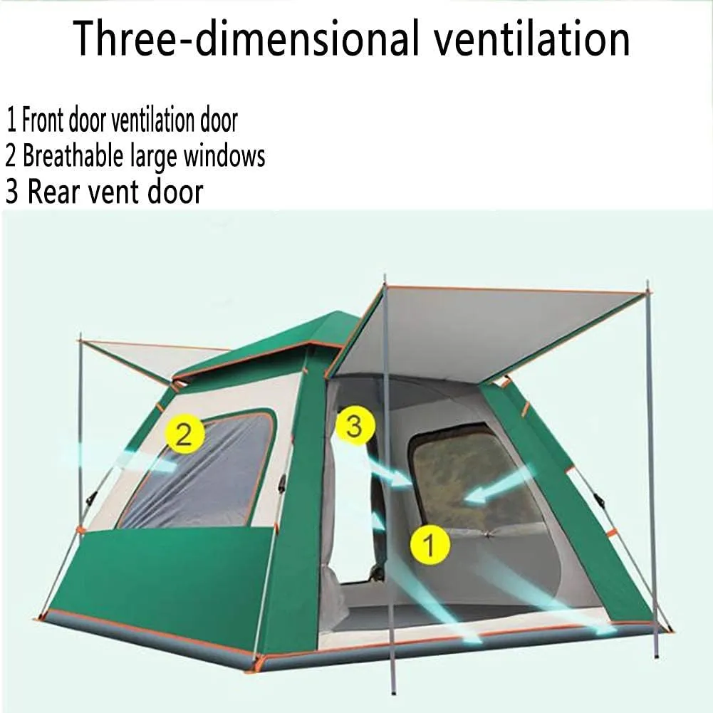 NIEH Tent,Family Hiking Waterproof Camping Tent,Outdoor Ventilation 1-2 People Blue 83x55inch
