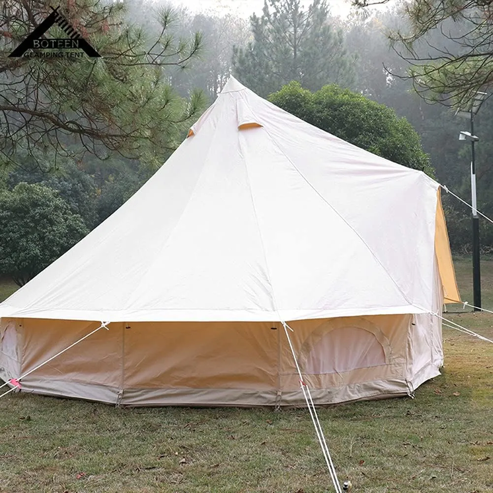 NIEH Yurt Tent Large Camping Tent 5-8 Persons Outdoor Indian Bell Tent Family Tents for Family Self-Driving Travel Hiking