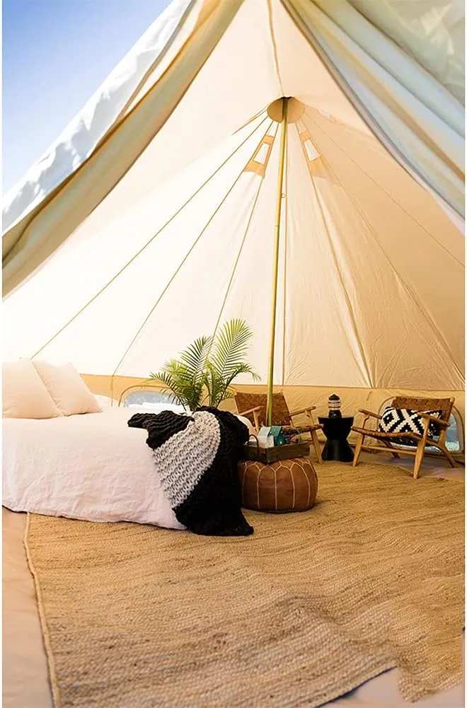 NIEH Yurt Tent Large Camping Tent 5-8 Persons Outdoor Indian Bell Tent Family Tents for Family Self-Driving Travel Hiking